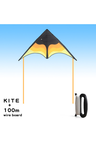 Choice YELLOW YongJian Large Beach Delta Kite for Adults Extremely Easy to Fl...