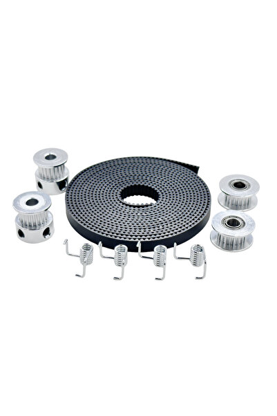 Choice 10pc Pulley Belt Kit 3D Printer Parts 2x GT2 Pulley 20 Teeth Bore 5mm ...