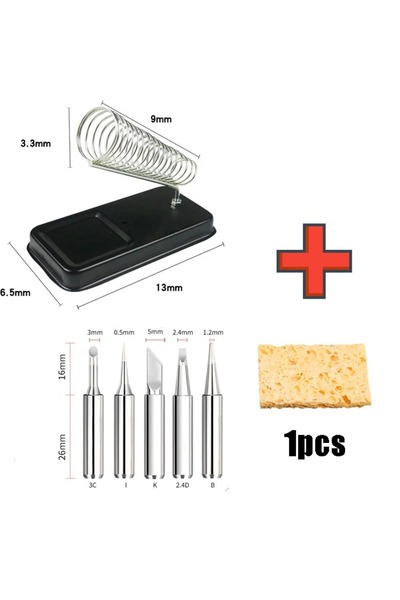 Choice1 Set1 Electric soldering Iron Stand with Sponge Cleaning Pads Universa...