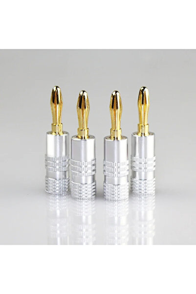 Choice 4PCS 2/4/8/10/20/40pcs Banana Connector 4mm Speaker Banana Plugs 24K C...