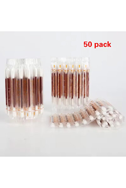 Choice 5cm red 50pcs/lot Disposable Medical Iodine Cotton Stick Disinfected C...