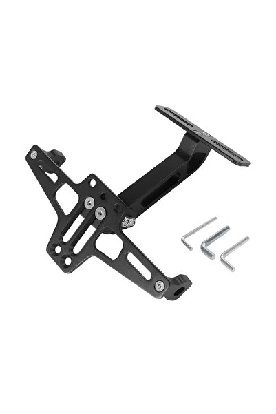 choice2 black Motorcycle Rear License Plate Mount Holder Aluminum Alloy Brack...