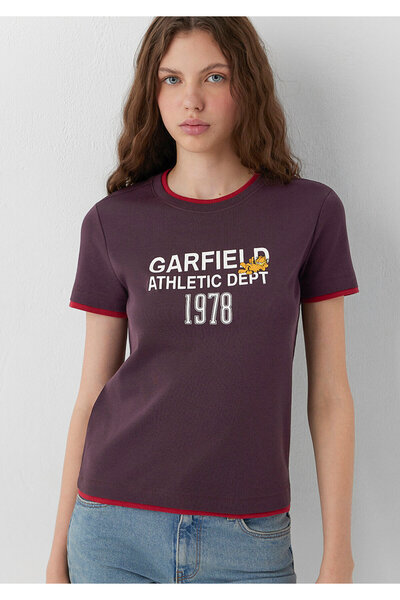 Mavi Garfield Baskılı Tişört Slim Fit / Dar Kesim 1620186-70223