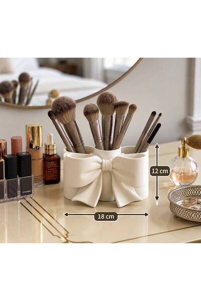 FEİN TASARIM Decorative Bow Makeup Organizer