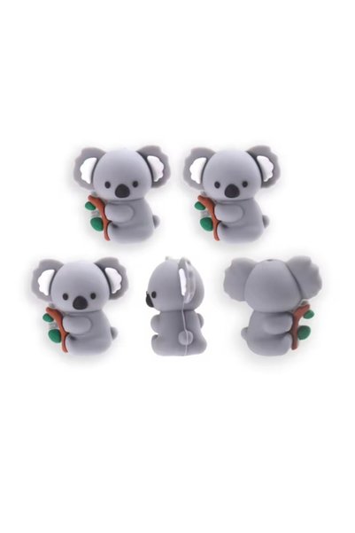 Choice 5pcs 5pcs Cute Koala Silicone Focal Theme 3D Animal Spacer Character B...
