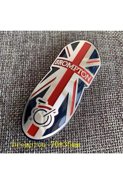 Choice red blue brompt Aluminum Alloy Badge Metal Decals Anti Scratch Bicycle...