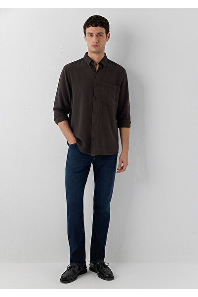 Mavi (Tencel™) Lyocell Kahverengi Gömlek Regular Fit / Normal Kesim 0212064-7...
