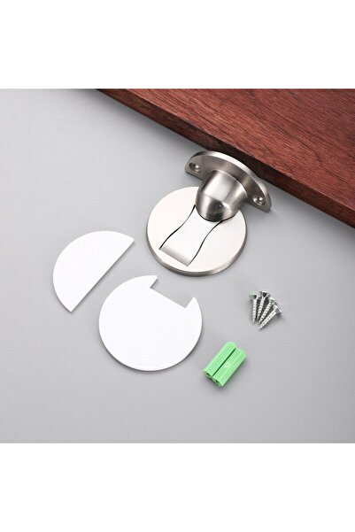 Choice4 6.6 6.0 3.4cm Silver-1pc Invisible Magnetic Door Stopper Stainless St...