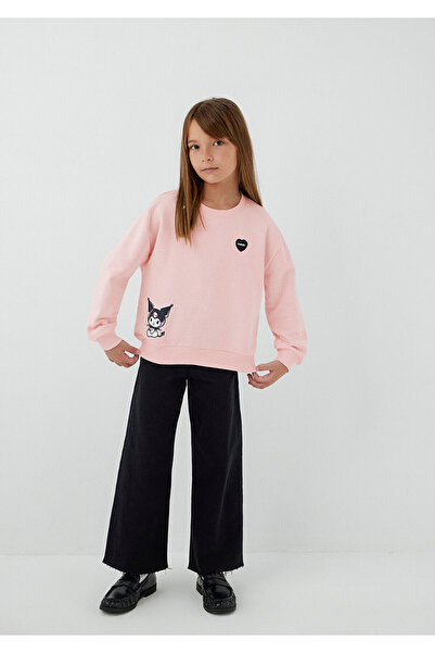 Mavi M7S10199 Kuromi Baskılı Kız Çocuk Sweatshirt PUDRA