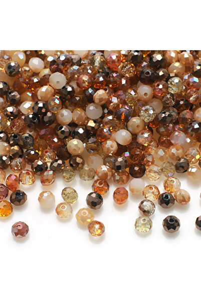 Choice1 08Ka 200Pcs/Lot 6MM Mixed Crystal Glass Faceted Loose Spacer Round Be...