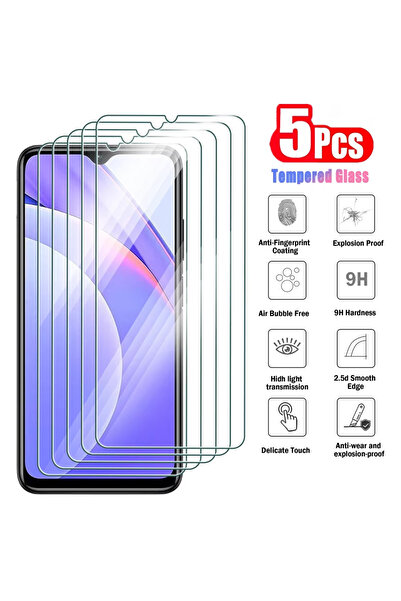 Choice واقي شاشة من الزجاج المقوى عالي الدقة 5 قطع redmi 15C 5-1Pcs لهاتف Xia...