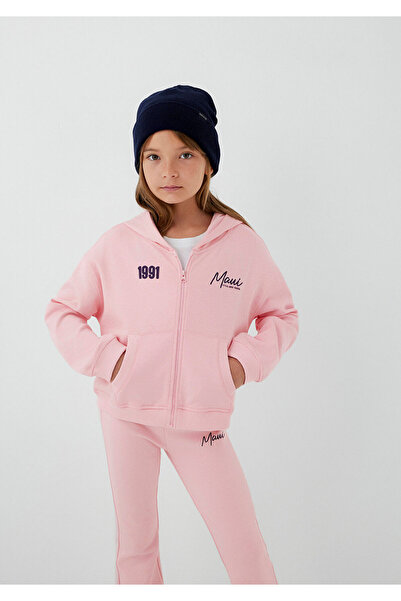 Mavi Logo Hooded Pink Sweatshirt 7S10188-86953