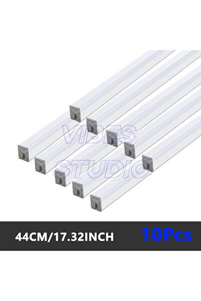 Choice1 مصباح سقف LED سداسي الشكل فائق السطوع 6500K أبيض بارد، 440 مم، 10 قطع...