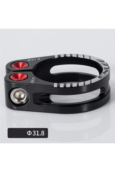 Choice black 31.8 ENLEE Bike Seat Post Clamp CNC Aluminum Alloy Cycling Saddl...