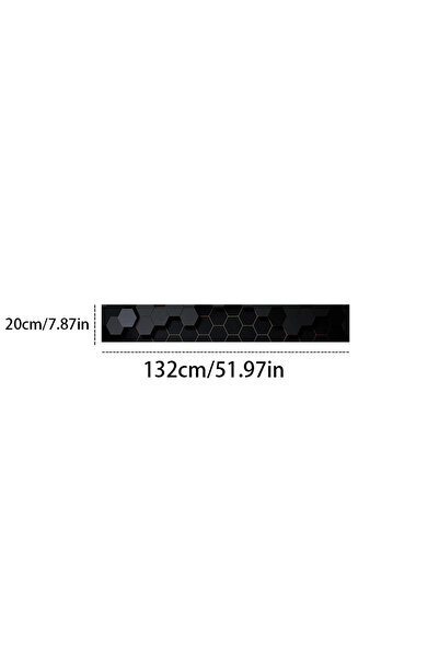 Choice 1 PC 1 piece black and gray honeycomb minimalist technology wind trim ...