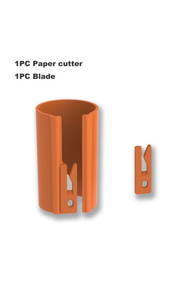 choice2 Orange-1PC blade 1PC HORN Sliding Wrapping Paper Cutter - Easy-Glide ...
