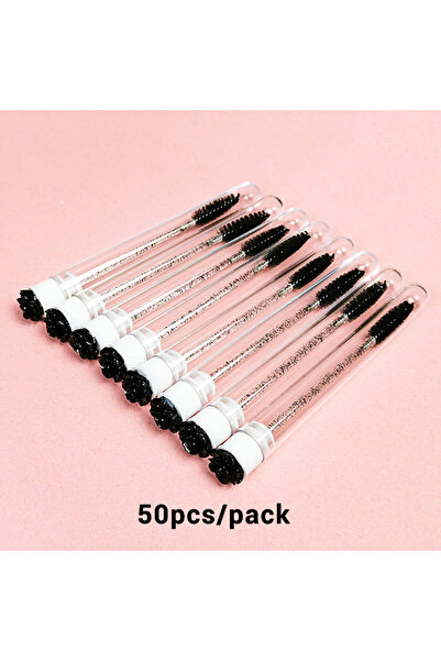 choice2 50-BL-FL 10/50pcs Reusable Eyelash Brush Tubes Eyebrow Brush Eyelash ...