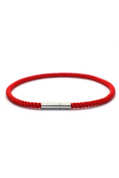 Choice red Fashion Lucky Red Rope Men Bracelet Stainless Steel 3mm Thin Rope ...