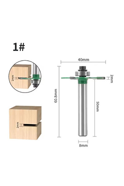 Choice3 قاطع تفريز الأخاديد على شكل حرف T من الكربيد الأخضر 8x40x2 8MM مع محم...