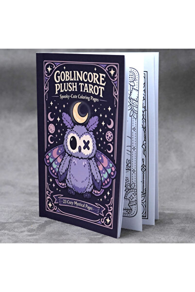 Choice WHITE Spooky Cutie Tarot Coloring Book Goblincore Aesthetic Gothic Hor...