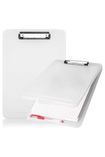 Choice3 WHITE Clipboard with Storage (Multiple Colors Available) with Low Pro...