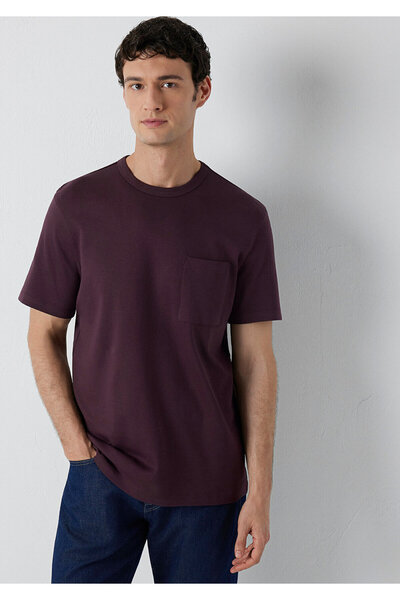 Mavi Purple Basic T-Shirt with Pockets Regular Fit / Normal Cut 0613540-70223
