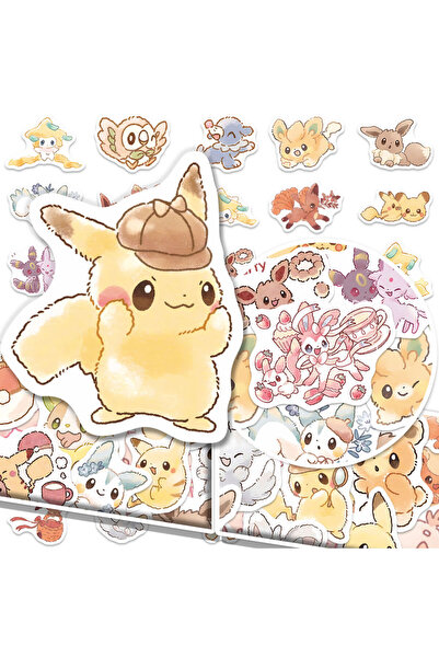 BANDAI 80PCS 80pcs Pokemon Anime Stickers Pikachu Laptop Skateboard Scrapbook...