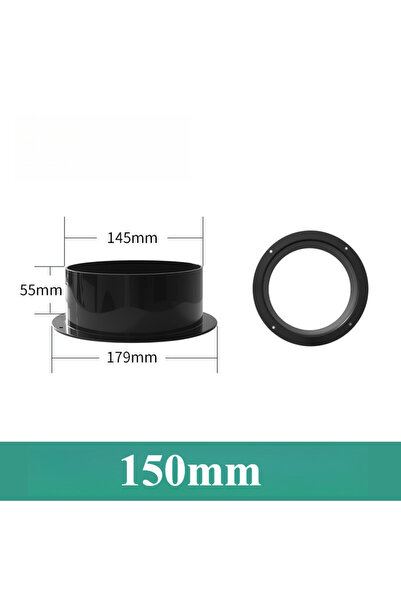 Choice AS Picture 150mm 100/125/150mm ABS Wall Flange Connector Vent Pipe Ada...