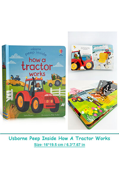 Choice Tractor Usborne Peep Inside How A Tractor Works Picture Books for Kids...