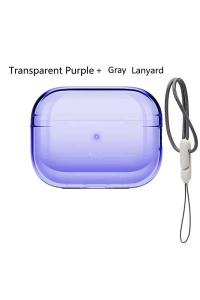Choice11 Purple set 5 Colorful Transparent Protective Case Cover For Airpods ...
