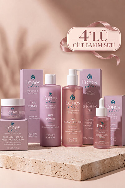 L'ones Skin Cilt Bakım Rutini Seti Günlük Haftalık ( Tüm cilt Tipleri)