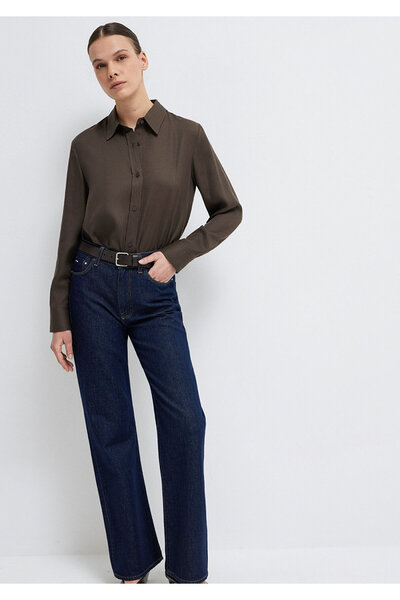 Mavi Haki (TENCEL™) Liyosel Gömlek Regular Fit / Normal Kesim 1211506-71603