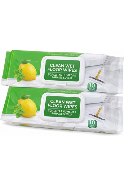 4basix Clean Wet Floor Wipes Multipurpose Disposable Mop Wipes (Pack of 20) f...