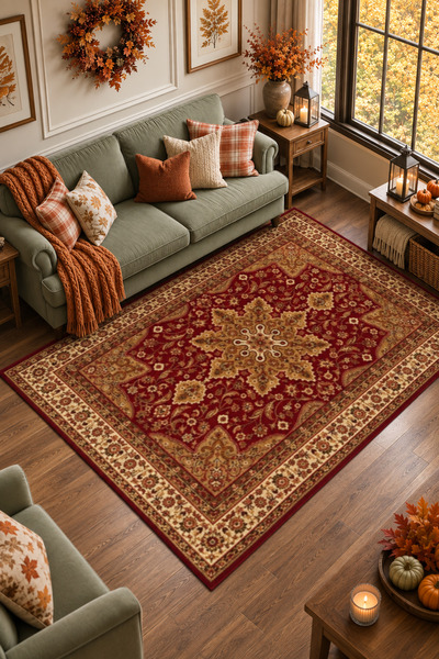 Najm Bayt Mashine washable Carpet - Non-slip Carpet For Living Room Bedroom O...