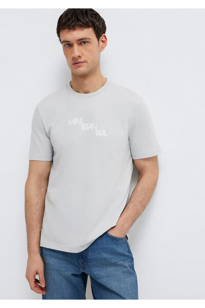 Mavi Istanbul Printed Gray T-Shirt Regular Fit / Regular Fit0612274-70075