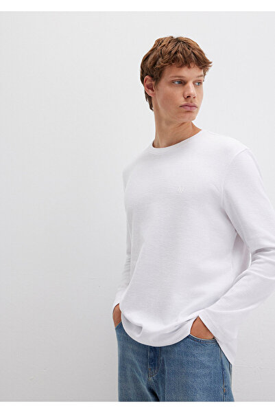 Mavi Long Sleeve White T-Shirt Slim Fit / Slim Fit 065755-620