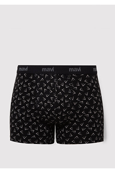 Mavi Black Printed Boxers - 0911049 -900