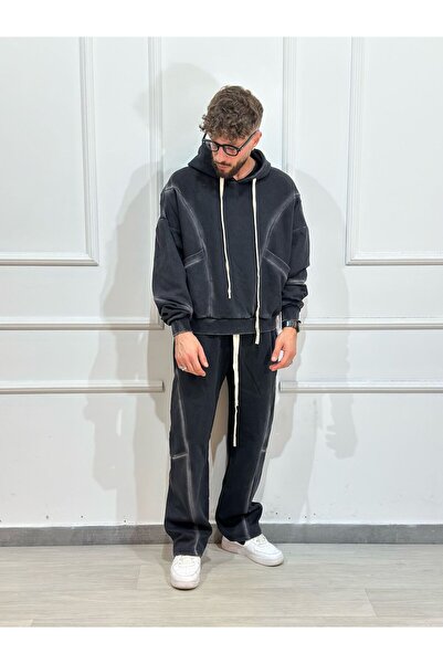 Urban Collection Trening din bumbac model prespalat Urbancollection