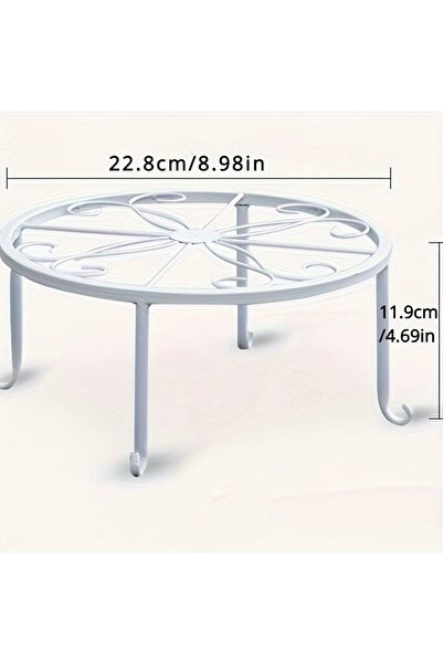 Choice 24x13cm 1pc white 1pcs Heavy Duty Metal Rustproof Iron Plant Stand - P...
