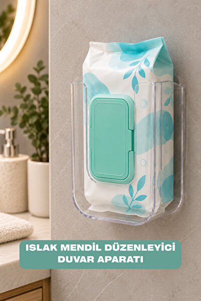 BEYZANA Islak Mendil Düzenleyici Duvar Aparatı Mutfak Ve Banyo Islak Mendil K...