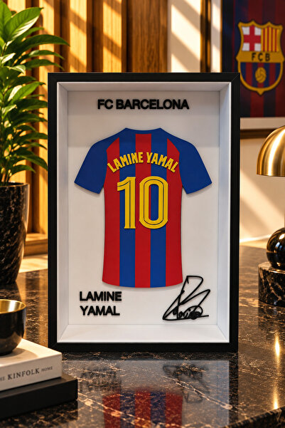 Genel Markalar Yeni Messi: Lamine Yamal 3D Barcelona Çerçeve - Özel Seri!
