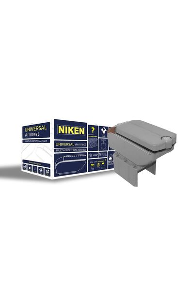 Niken Araç orta konsol kolçak kol dayama üniversal ortadan açılır gri