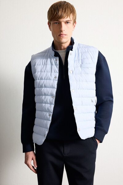 DeFacto Slim Fit Slim Fit Snap Fastener Goose down Vest E6420Ax25Sp