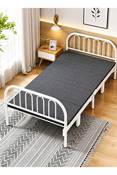 KEKE Minimalist Bed Frame with Ice Silk Multi-Purpose Sleek & Comfortable Design