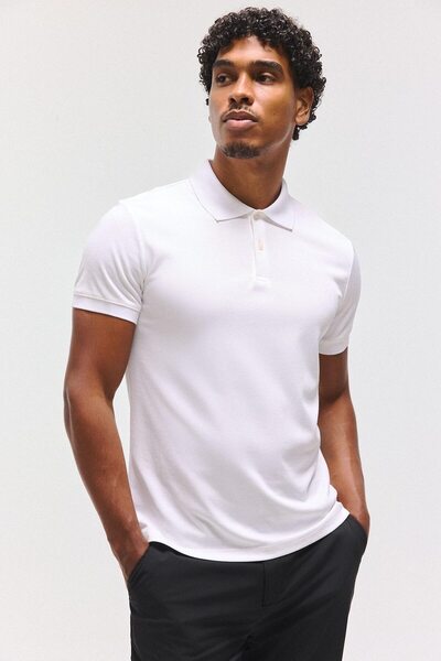 DeFacto Slim Fit Polo Collar Sportsman Pique Short Sleeve T-Shirt D9779Ax25Sp