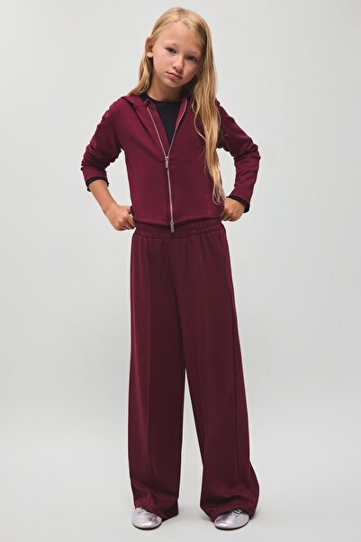 DeFacto Elastic Waist, Stitched Front, Wide Leg Modal Sweatpants for Girls I2...