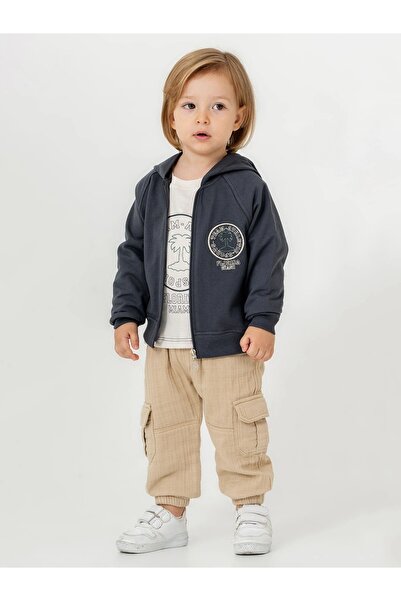 blumi kids 3-Piece Boy's Muslin Set with Cardigan