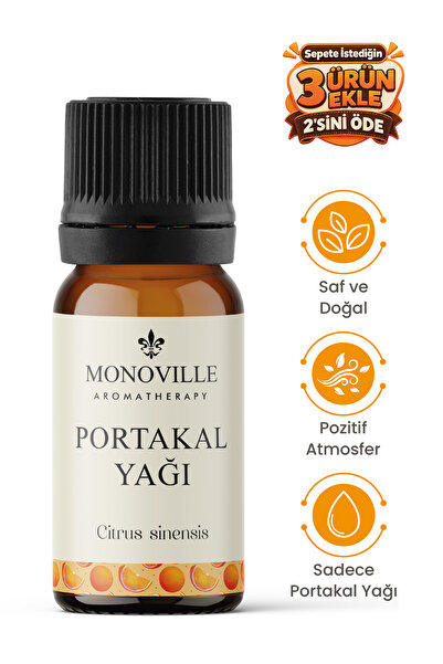 Monoville Portakal Uçucu Yağı 10 ml Saf ve Doğal (Orange Essential Oil)