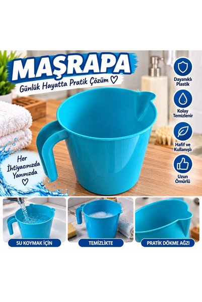 AYSTAR Water Mug Plastic Water Container Mug Toilet Bathroom Mug
