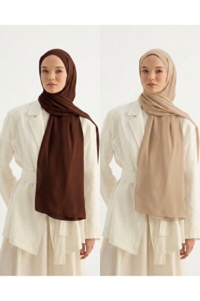 ALDAIYR 2 Pieces of Crepe Shawl
